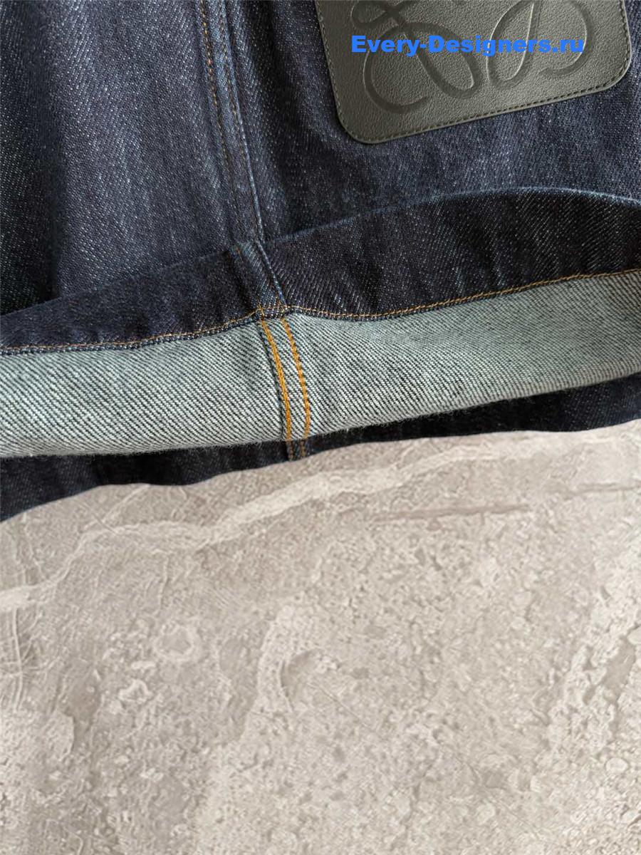 L0ew* workwear denim skirt indigo blue