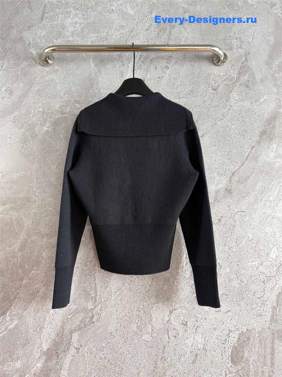 D10r oblique hooded cashmere cardigan