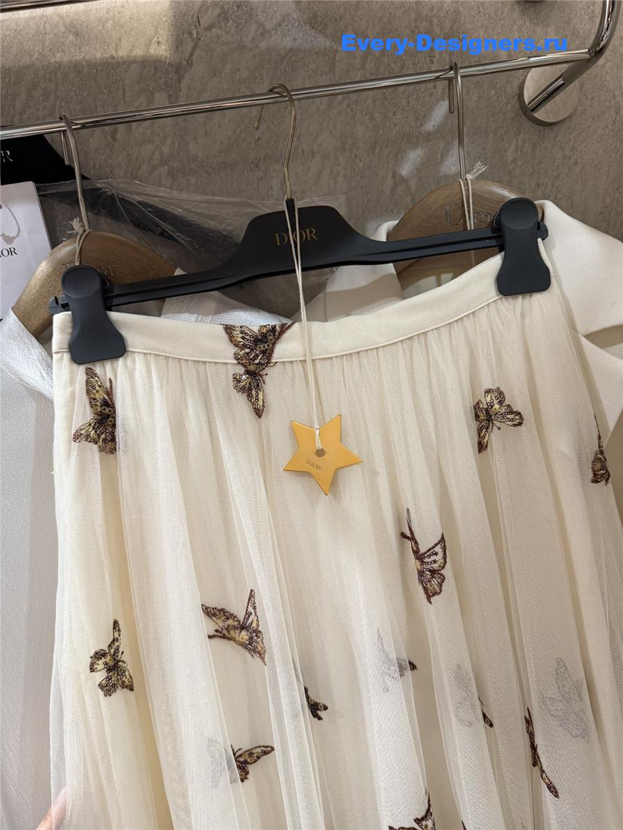 D10r women’s embroidery pleated skirt