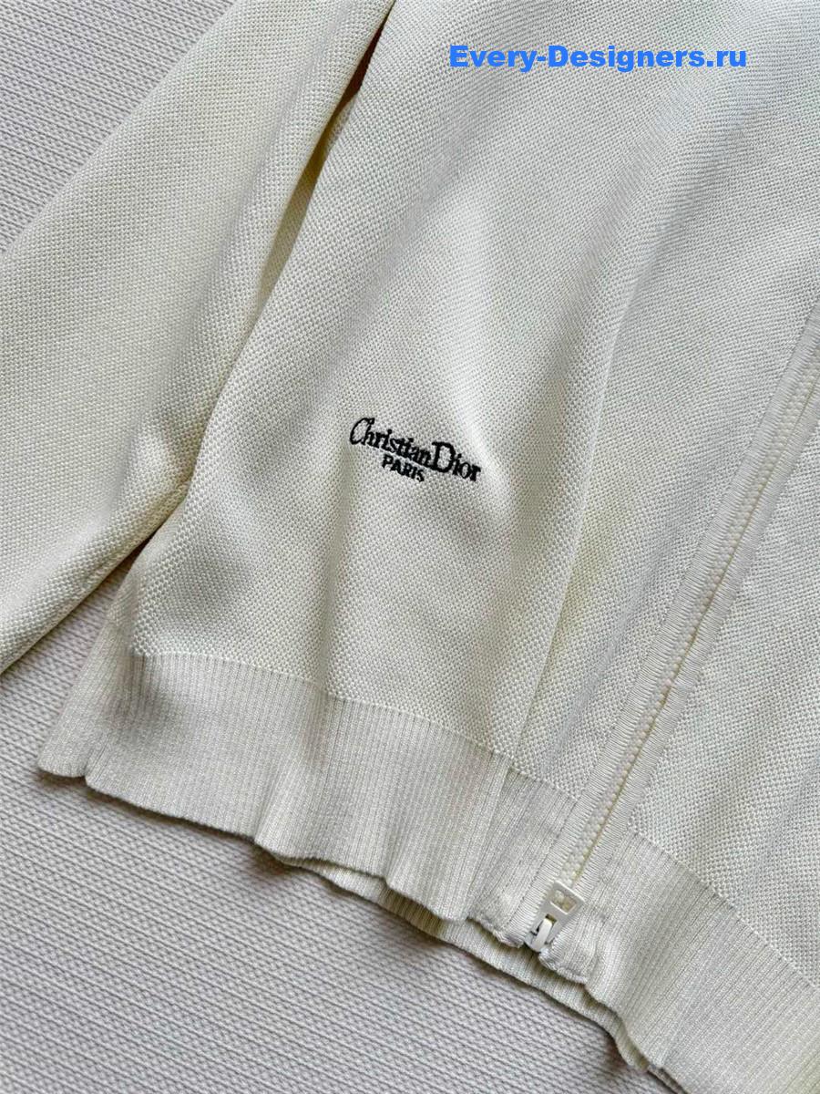 D10r logo embroidered knitted suit