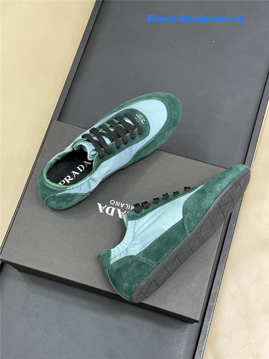 Pra*a re-nylon green sneakers