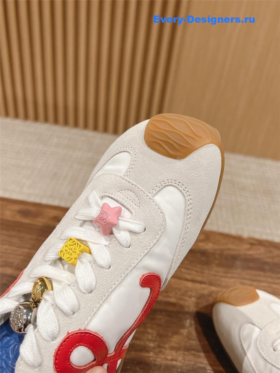 L0ew* ballet runner 2.0 sneakers white red