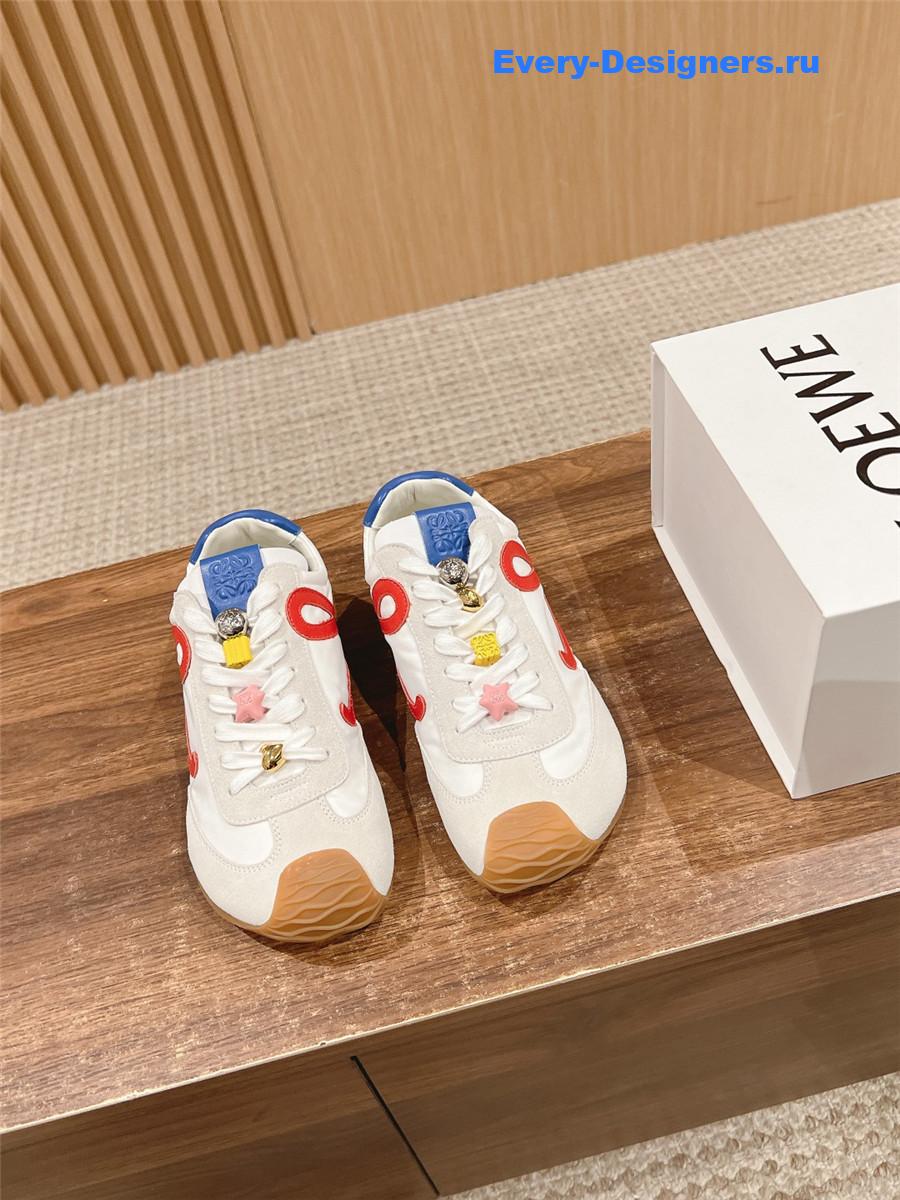 L0ew* ballet runner 2.0 sneakers white red