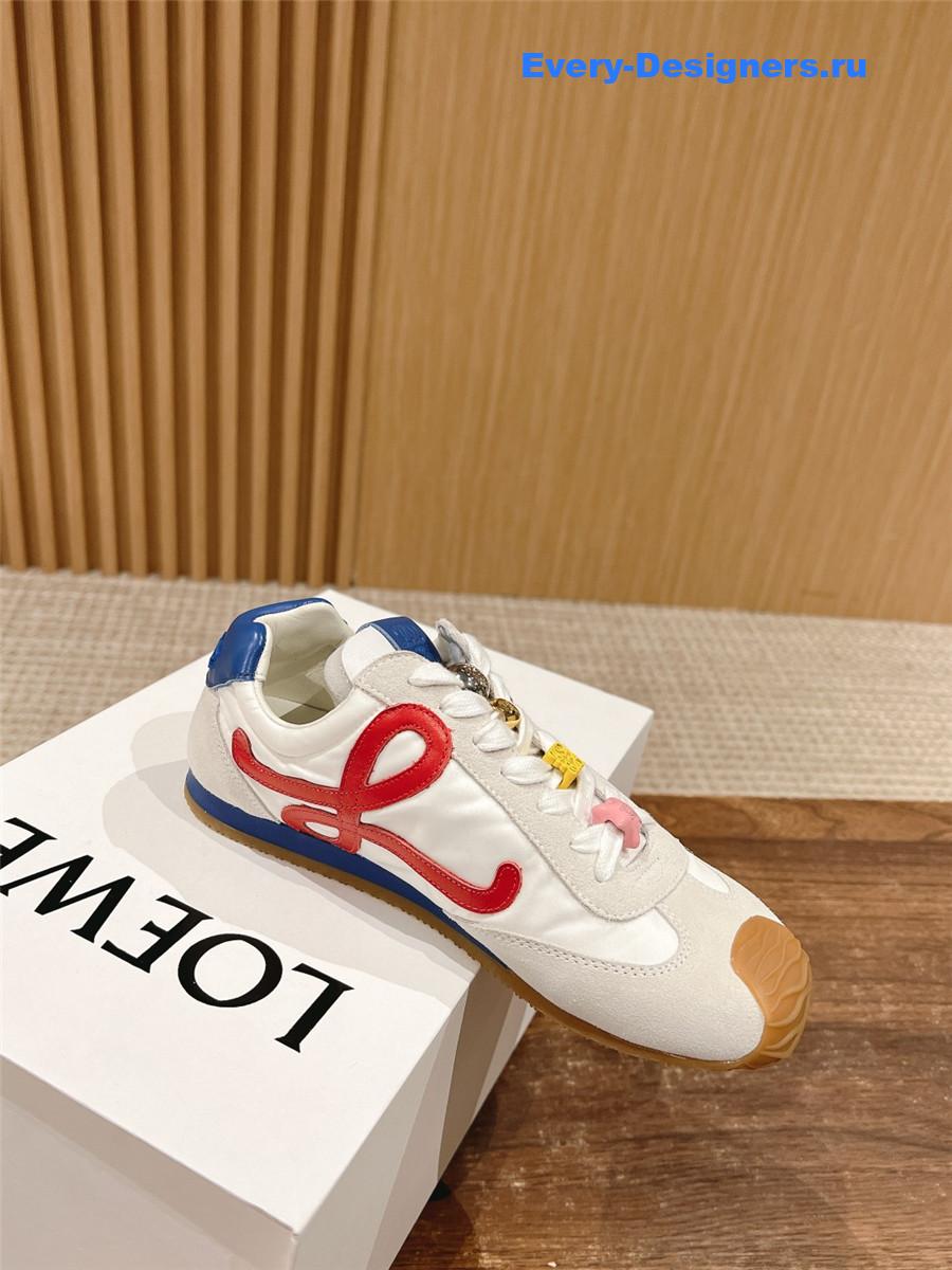 L0ew* ballet runner 2.0 sneakers white red