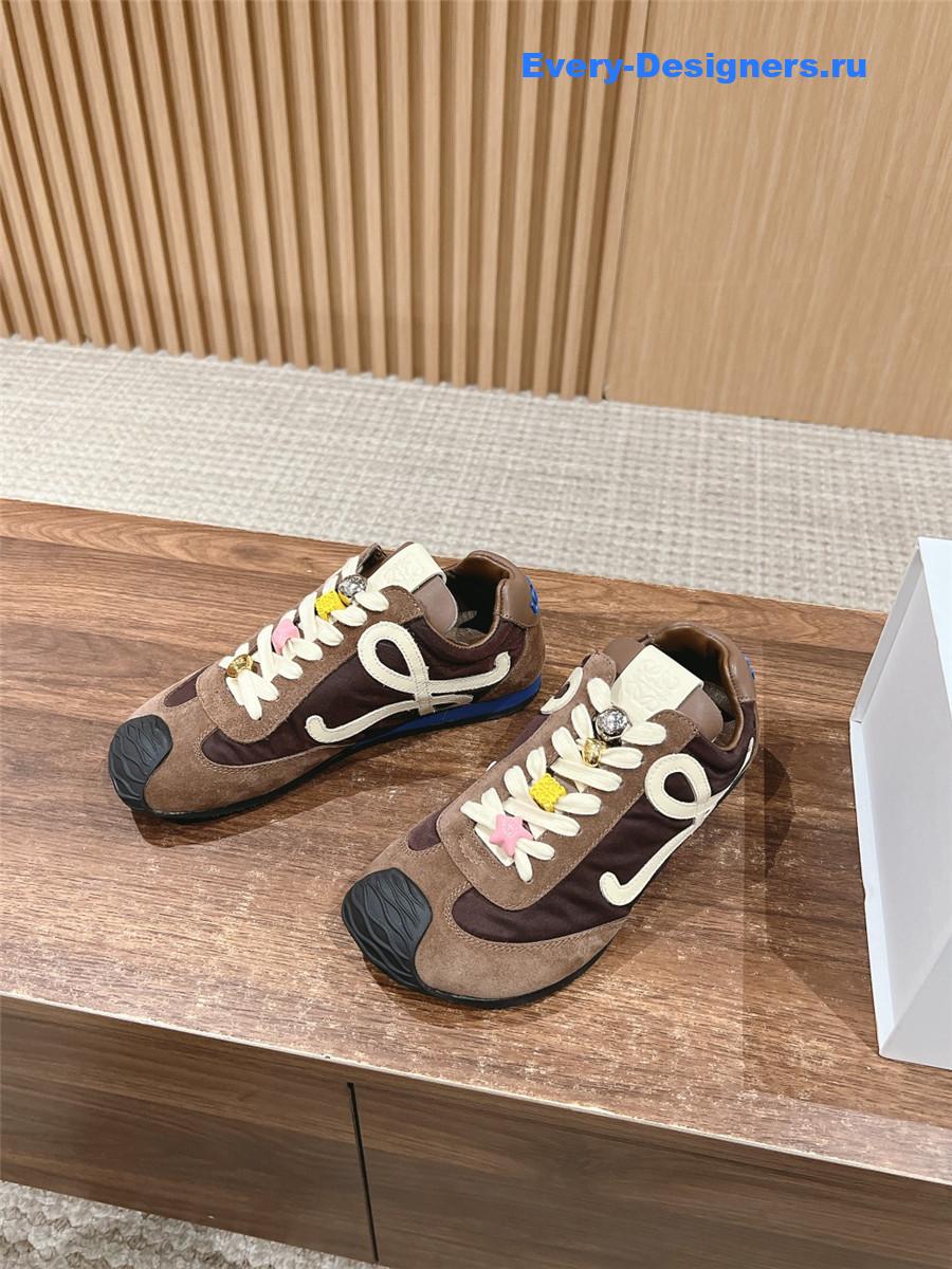 L0ew* ballet runner 2.0 sneakers brown