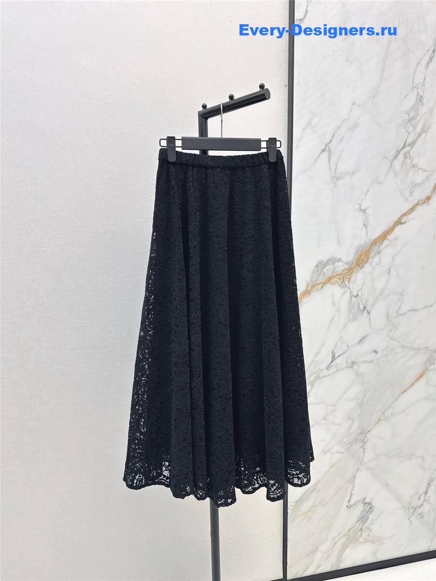 D10r black lace skirt