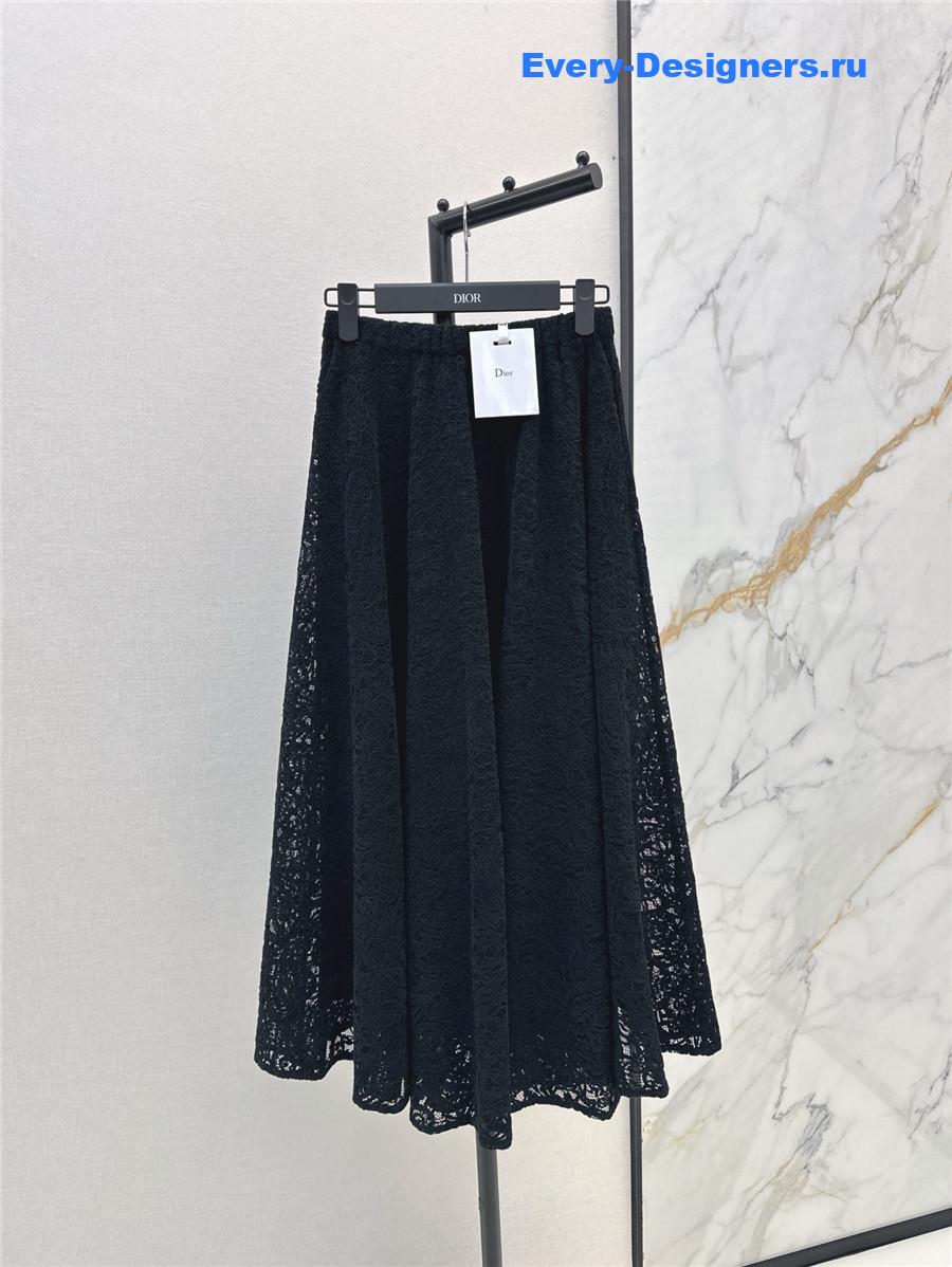 D10r black lace skirt
