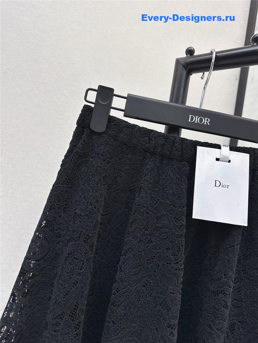 D10r black lace skirt