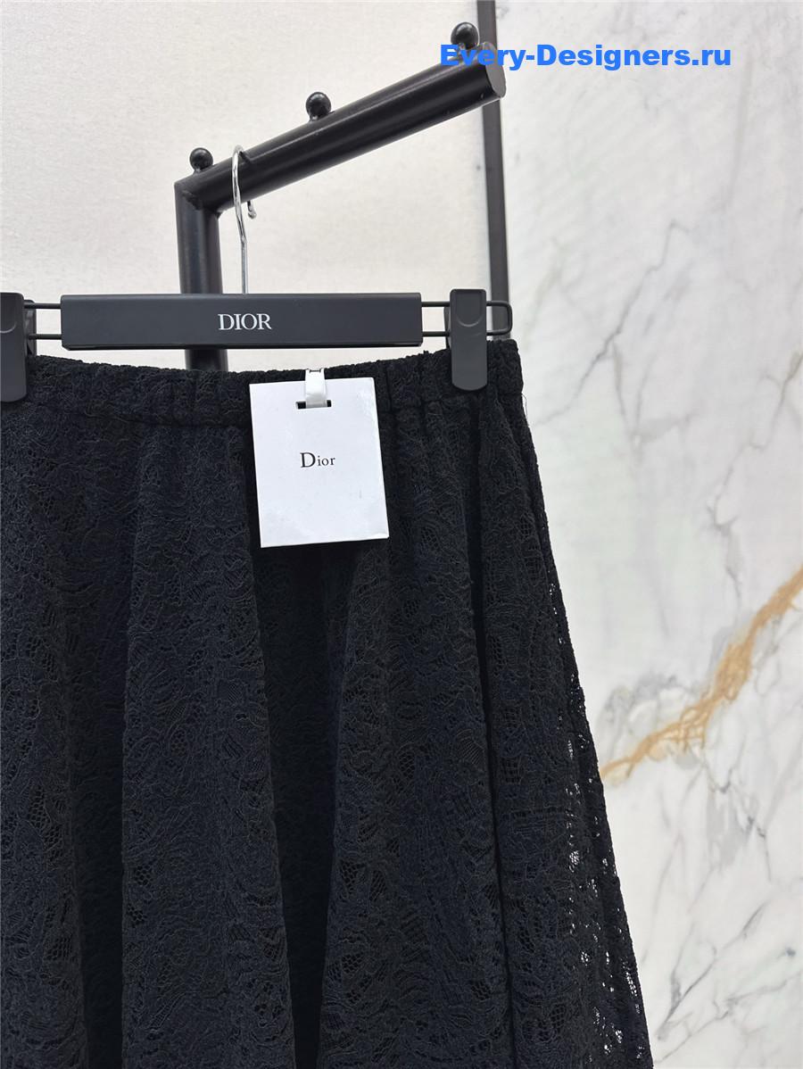 D10r black lace skirt