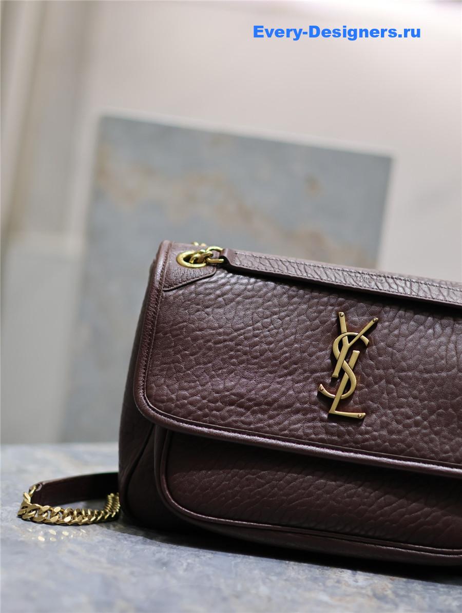 Sa1nt Lau*nt niki medium bag burgundy