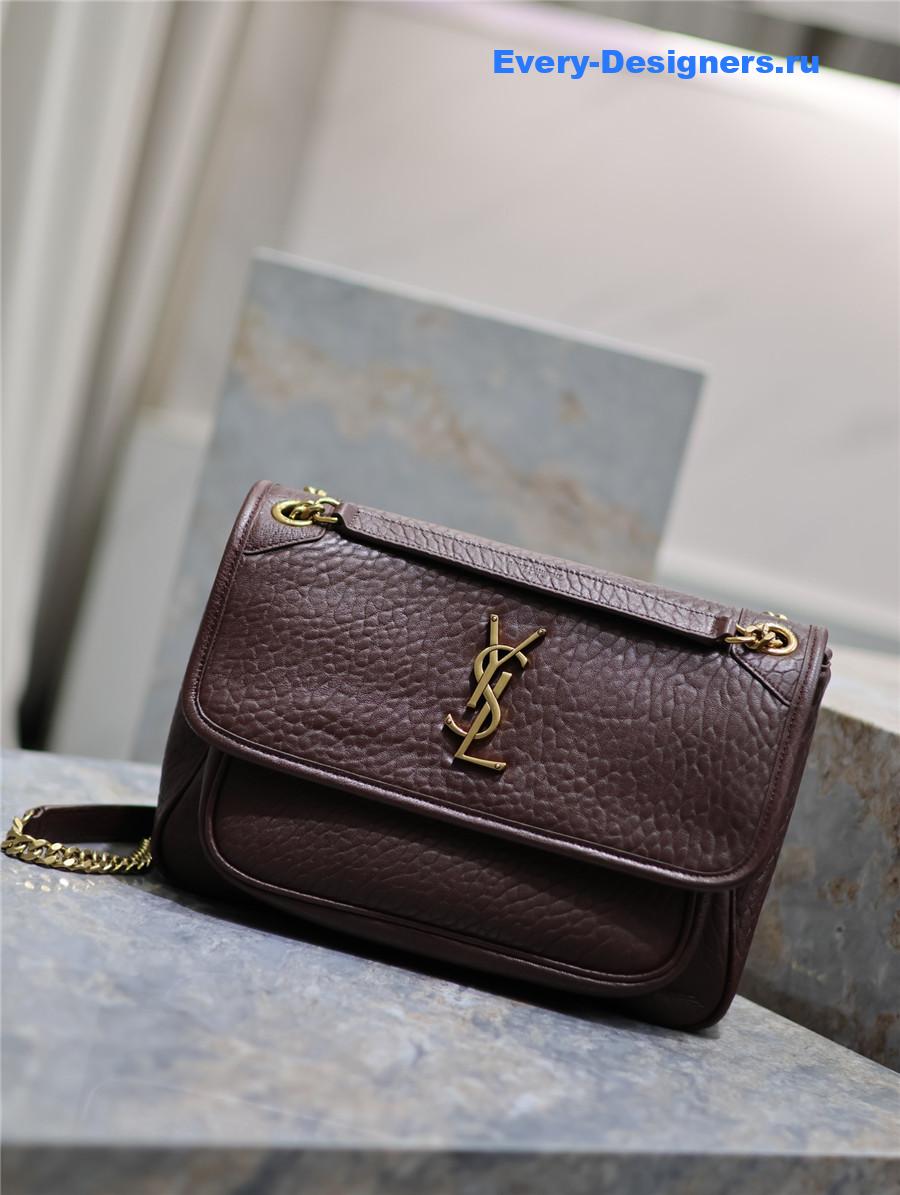 Sa1nt Lau*nt niki medium bag burgundy