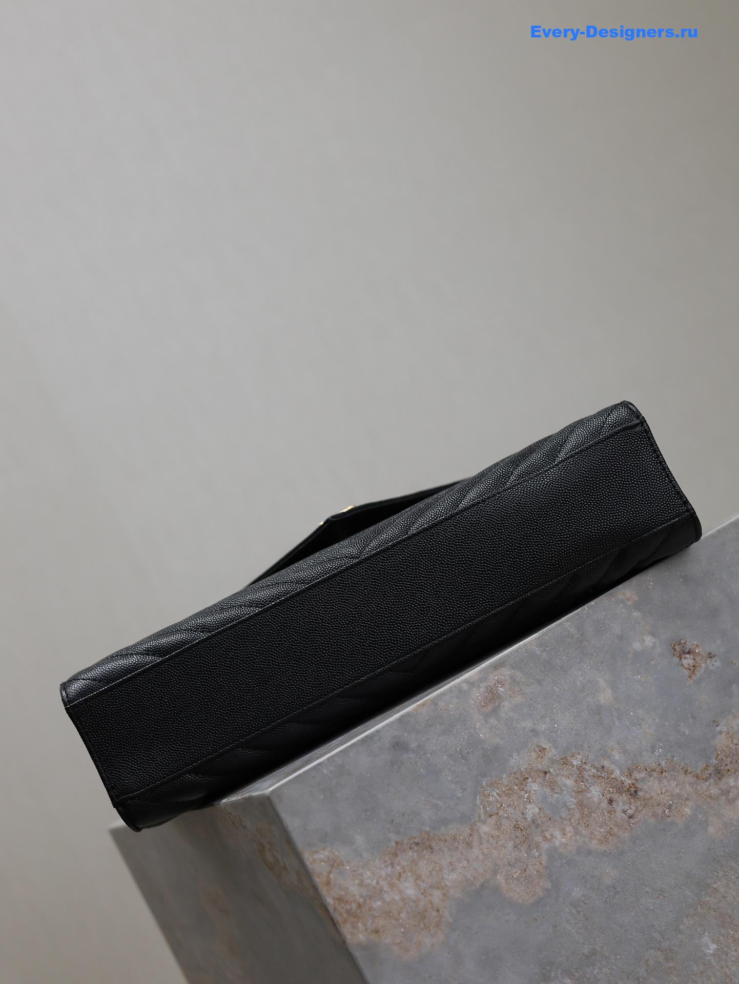 Sa1nt Lau*nt large monogram leather shoulder bag