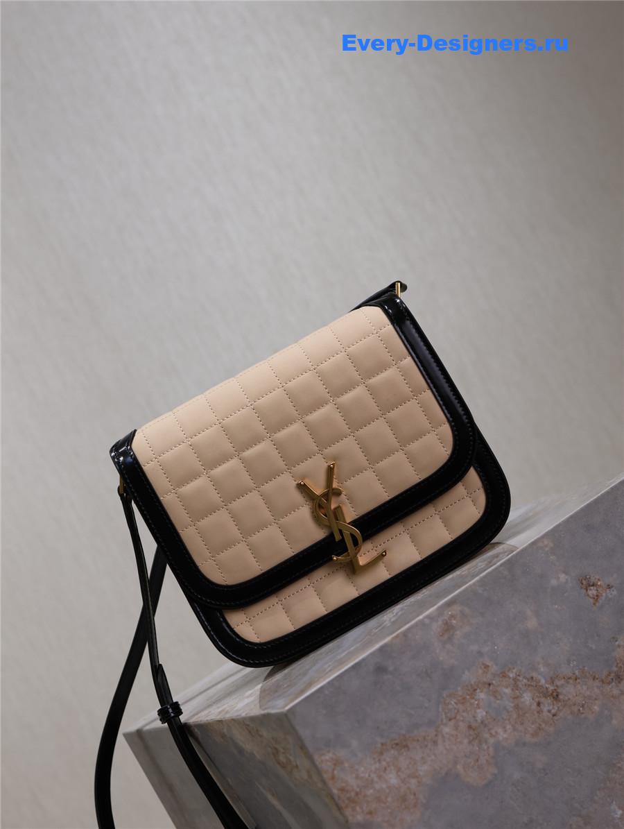 Sa1nt Lau*nt medium solferino satchel bag beige