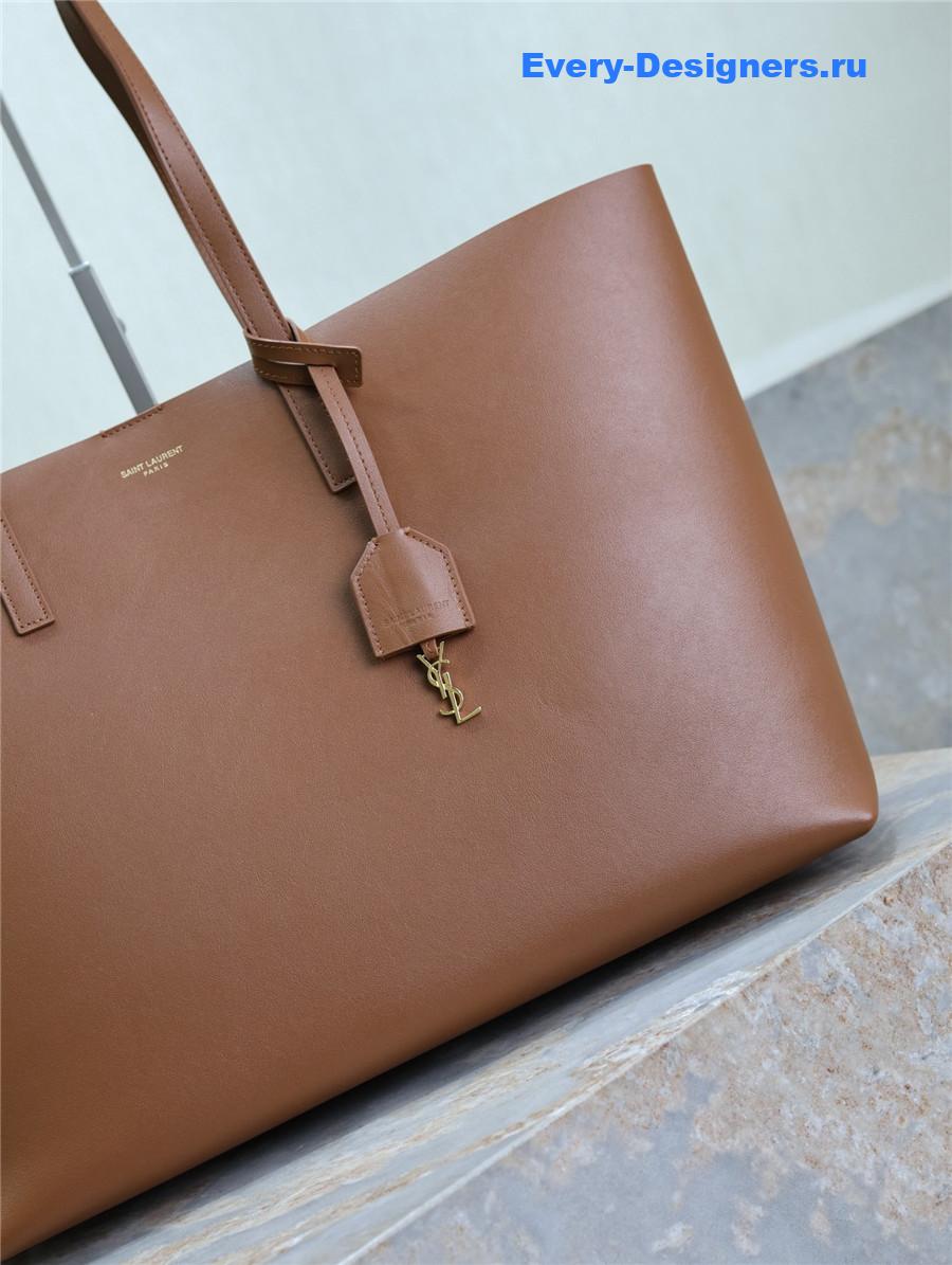 Sa1nt Lau*nt brown calfskin tote