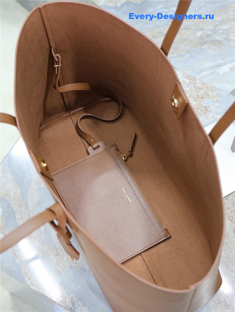 Sa1nt Lau*nt brown calfskin tote