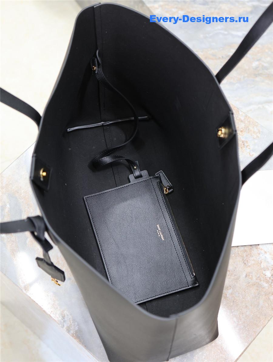Sa1nt Lau*nt black calfskin tote