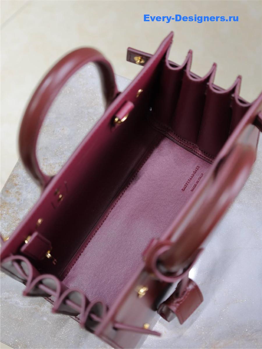 Sa1nt Lau*nt sac de jour tote burgundy