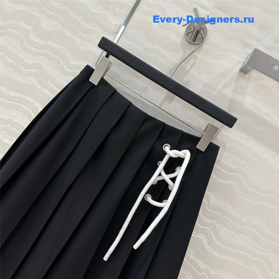 Pra*a pleated maxi skirt