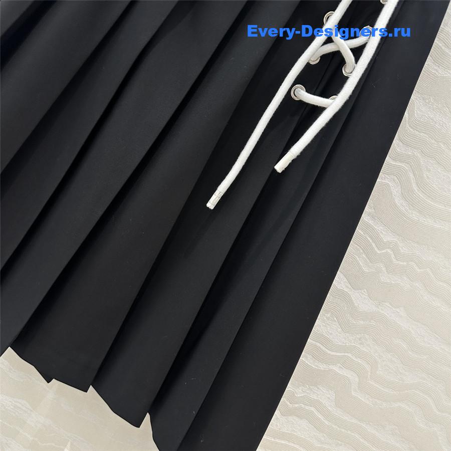 Pra*a pleated maxi skirt