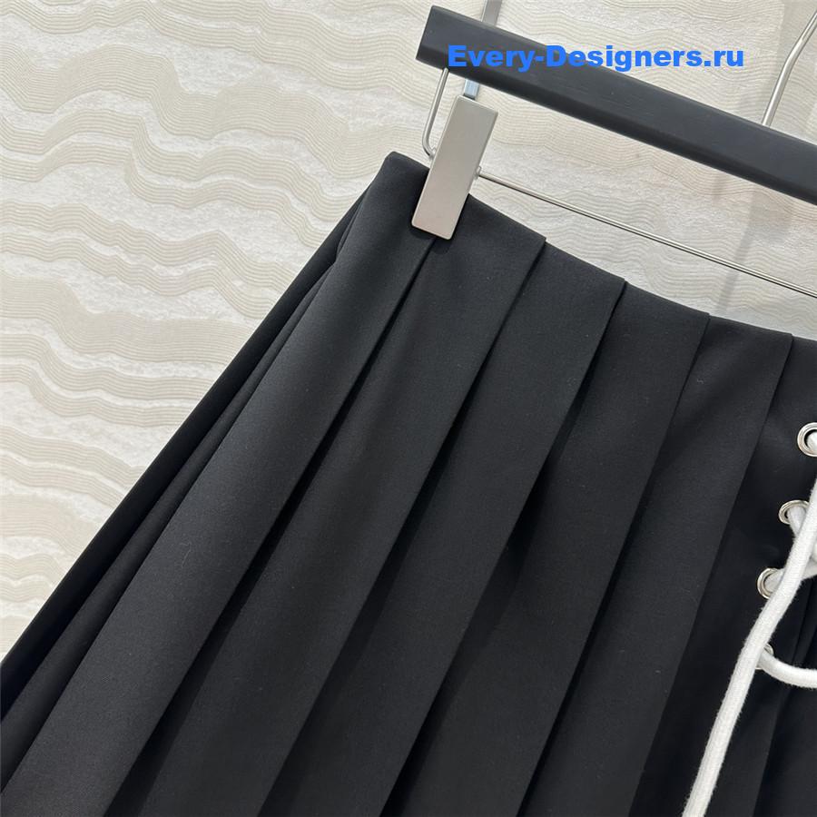 Pra*a pleated maxi skirt