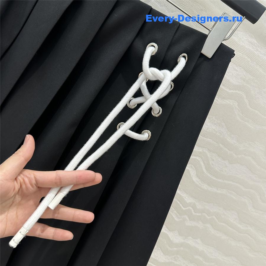 Pra*a pleated maxi skirt