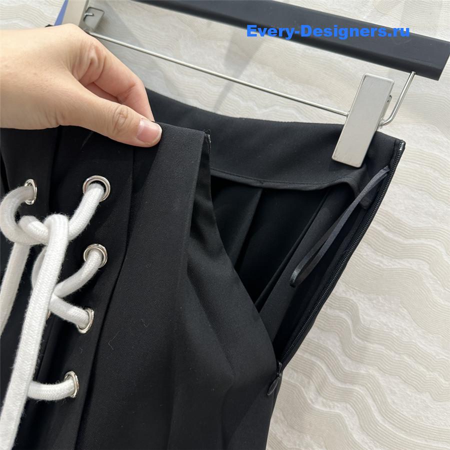 Pra*a pleated maxi skirt