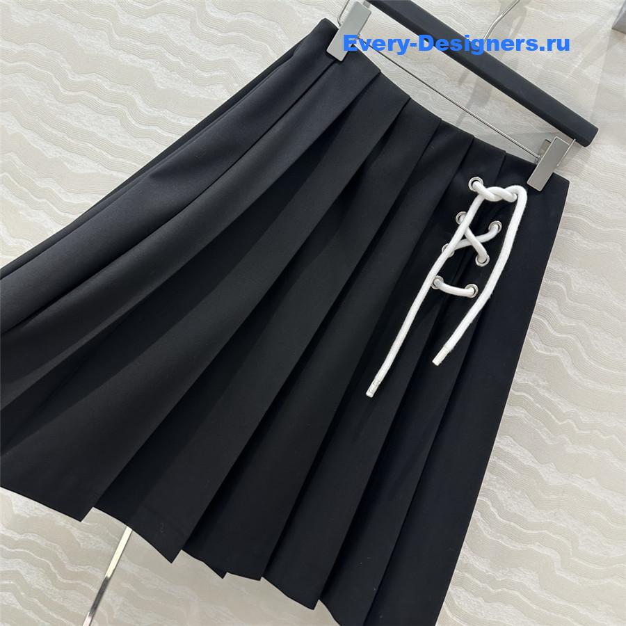 Pra*a pleated maxi skirt