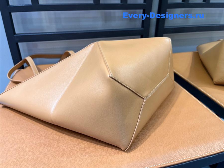 L0ew* puzzle fold convertible medium leather tote brown