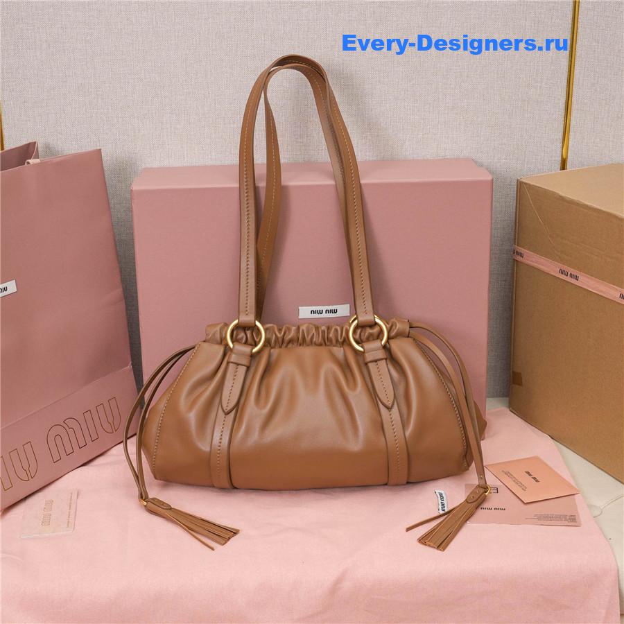 Miu Miu Joie Nappa Leather Shoulder Bag