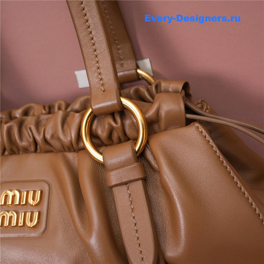 Miu Miu Joie Nappa Leather Shoulder Bag