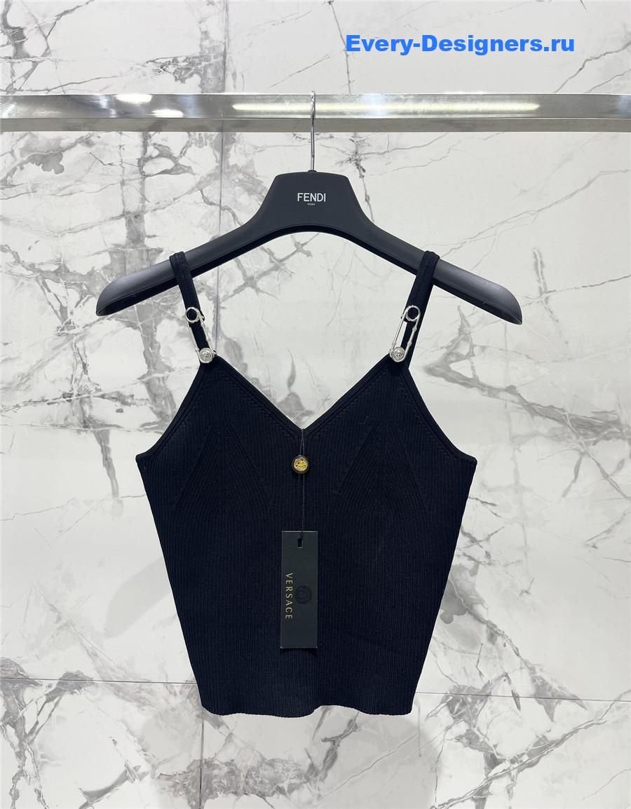 Versace Stretch Black Vest