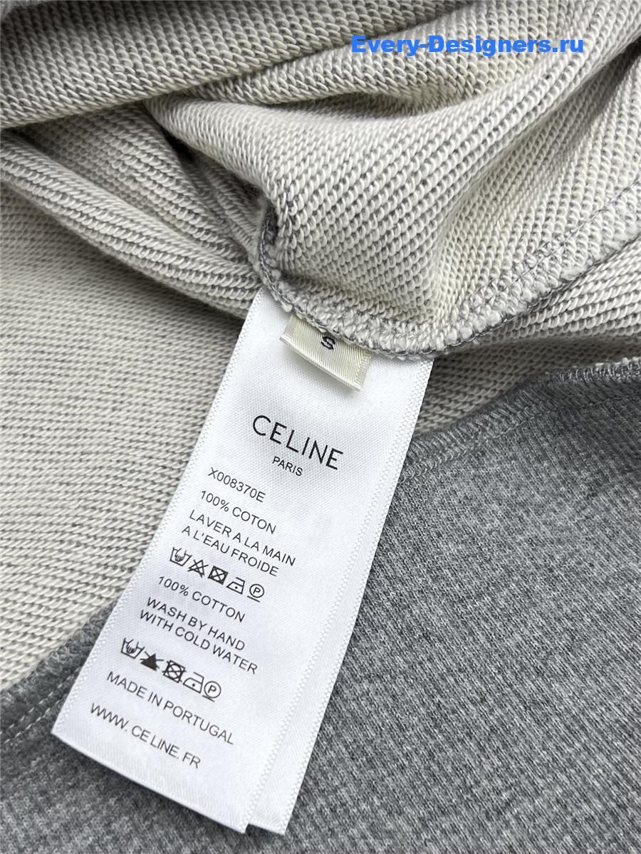 Ce1i*e grey embroidered logo sweatshirt