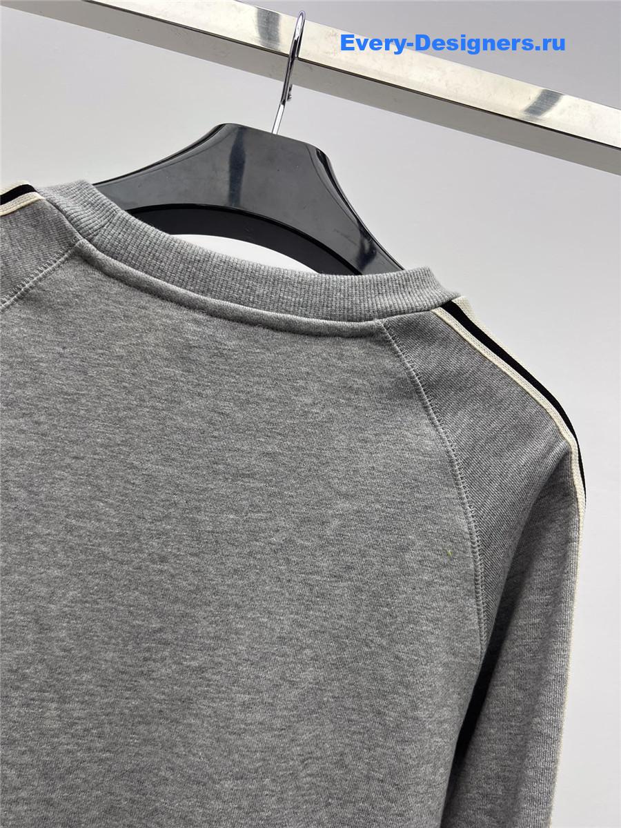 Ce1i*e grey embroidered logo sweatshirt