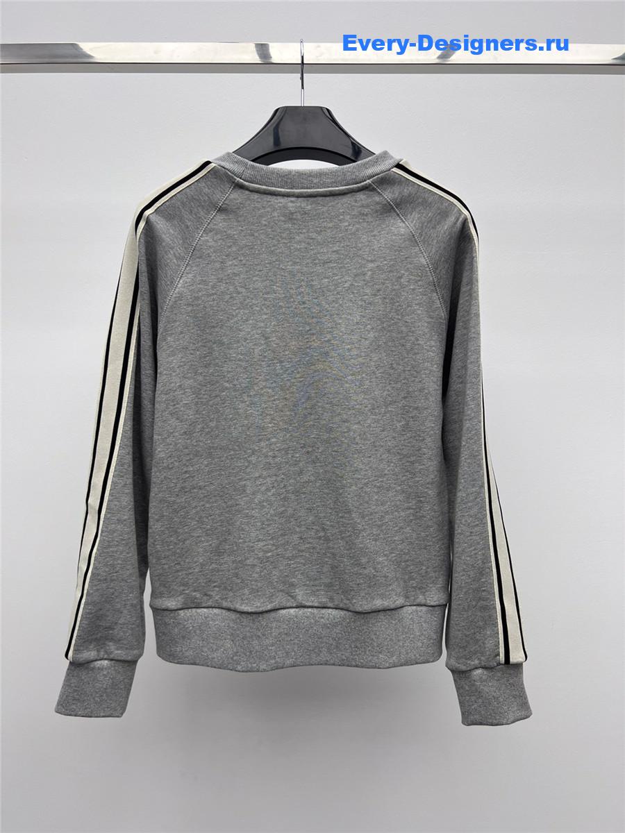 Ce1i*e grey embroidered logo sweatshirt