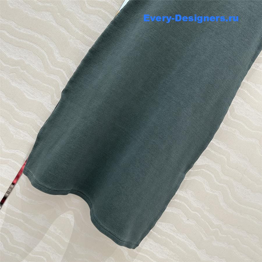 Miu Miu Green Knitted Vest Dress