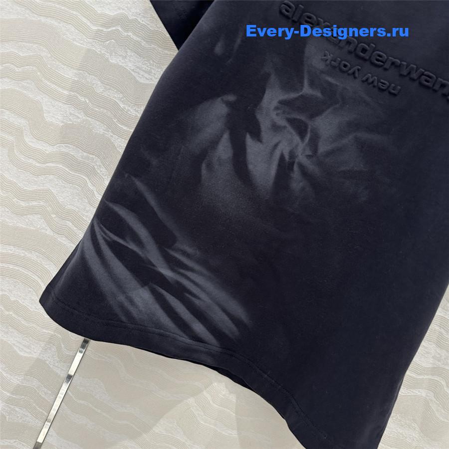 A1exa*der wang black cropped t-shirt