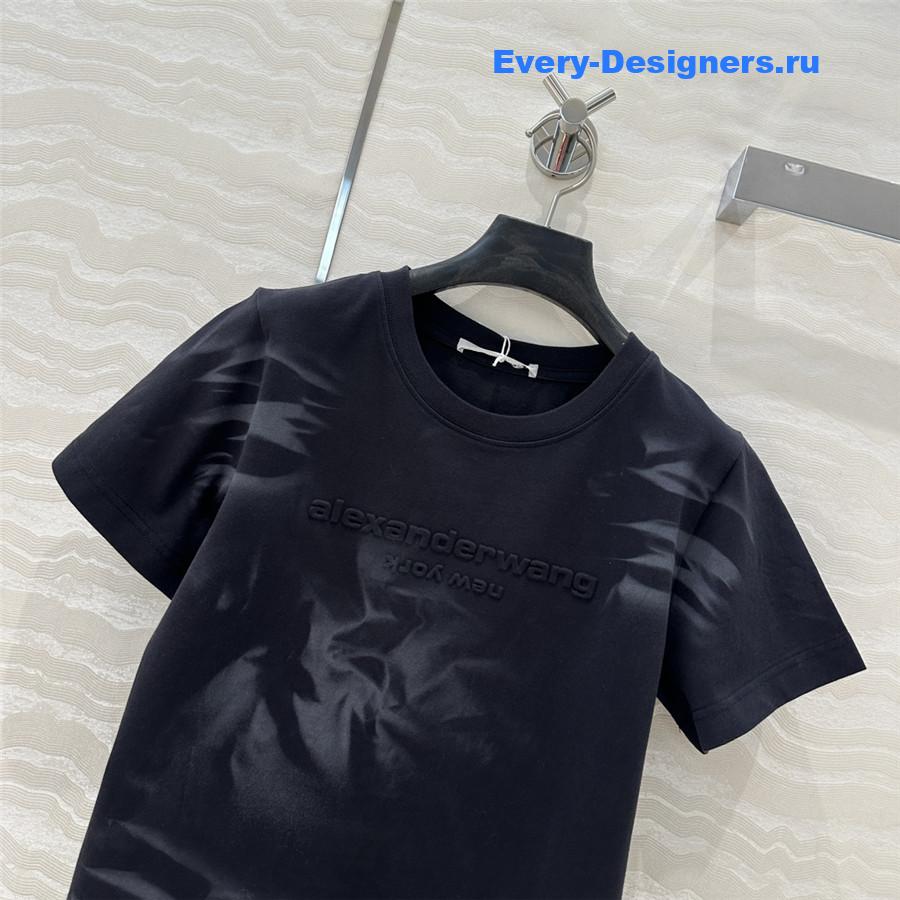 A1exa*der wang black cropped t-shirt