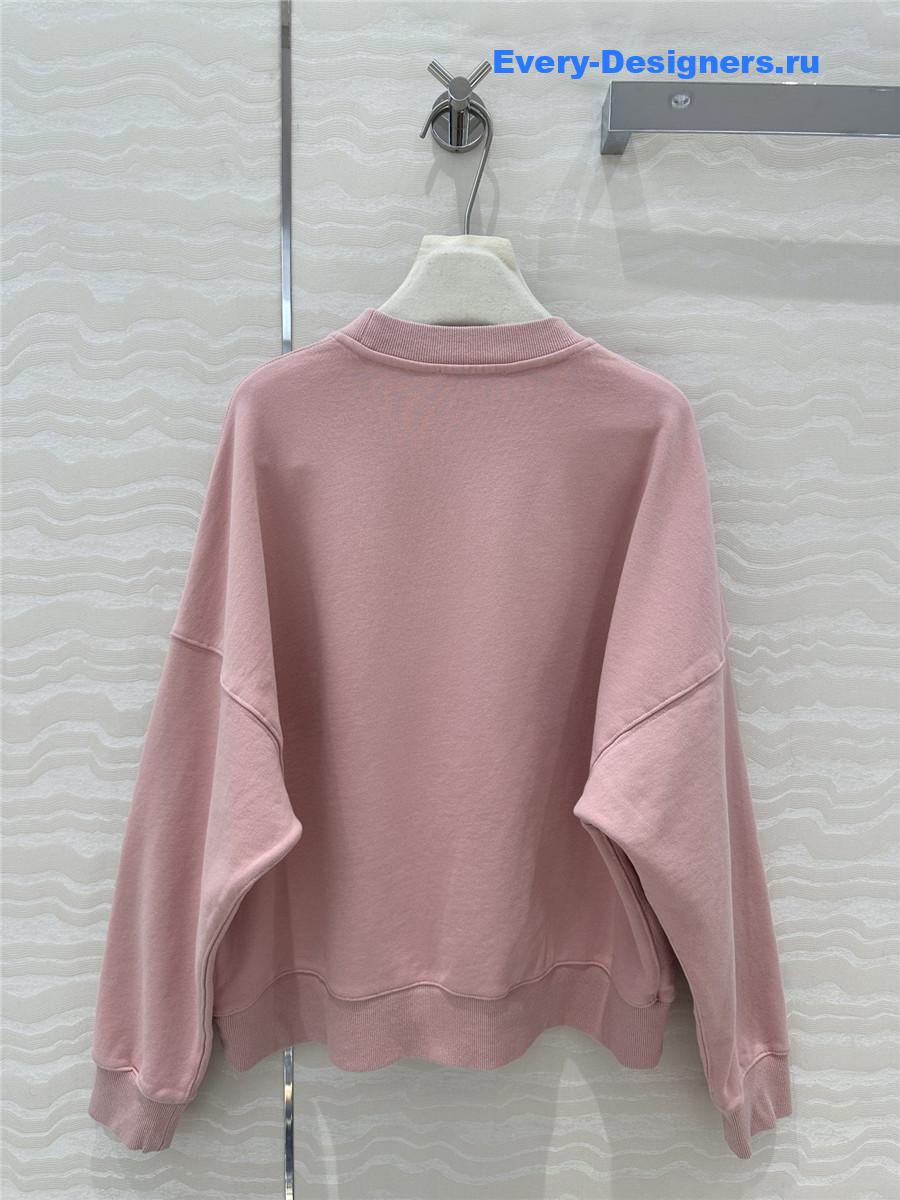 Gvc*1 embroidered cotton jersey sweatshirt