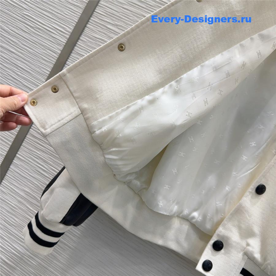 Ce1i*e paris white union wash denim jacket