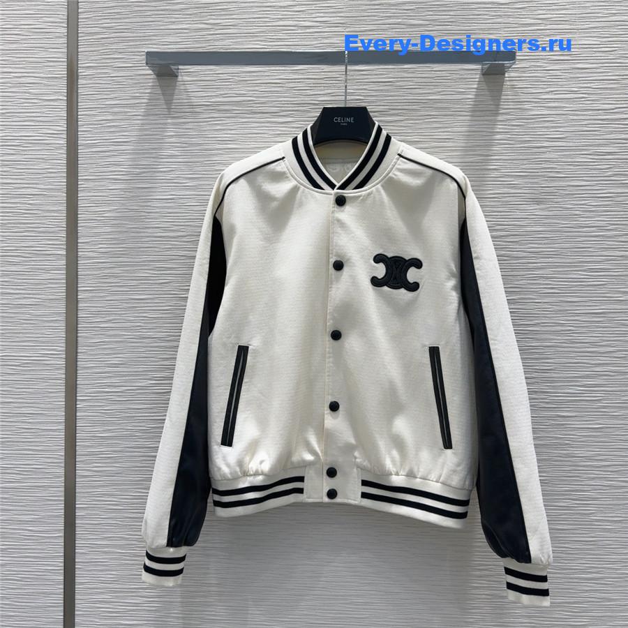 Ce1i*e paris white union wash denim jacket