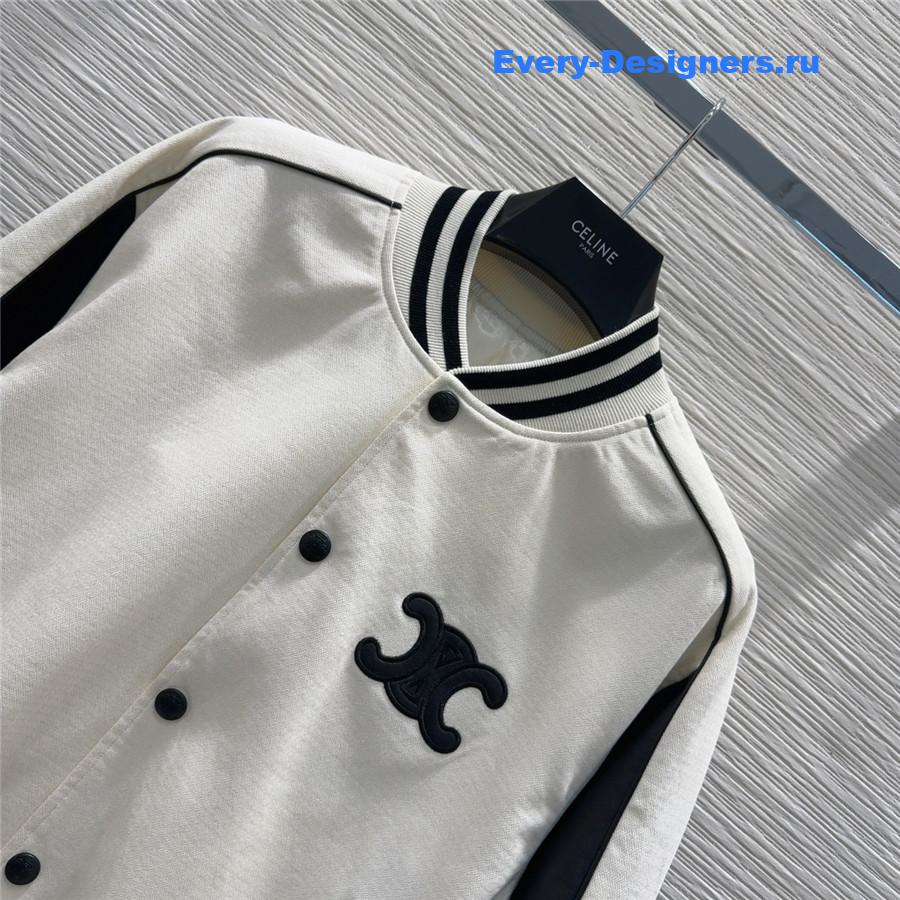 Ce1i*e paris white union wash denim jacket