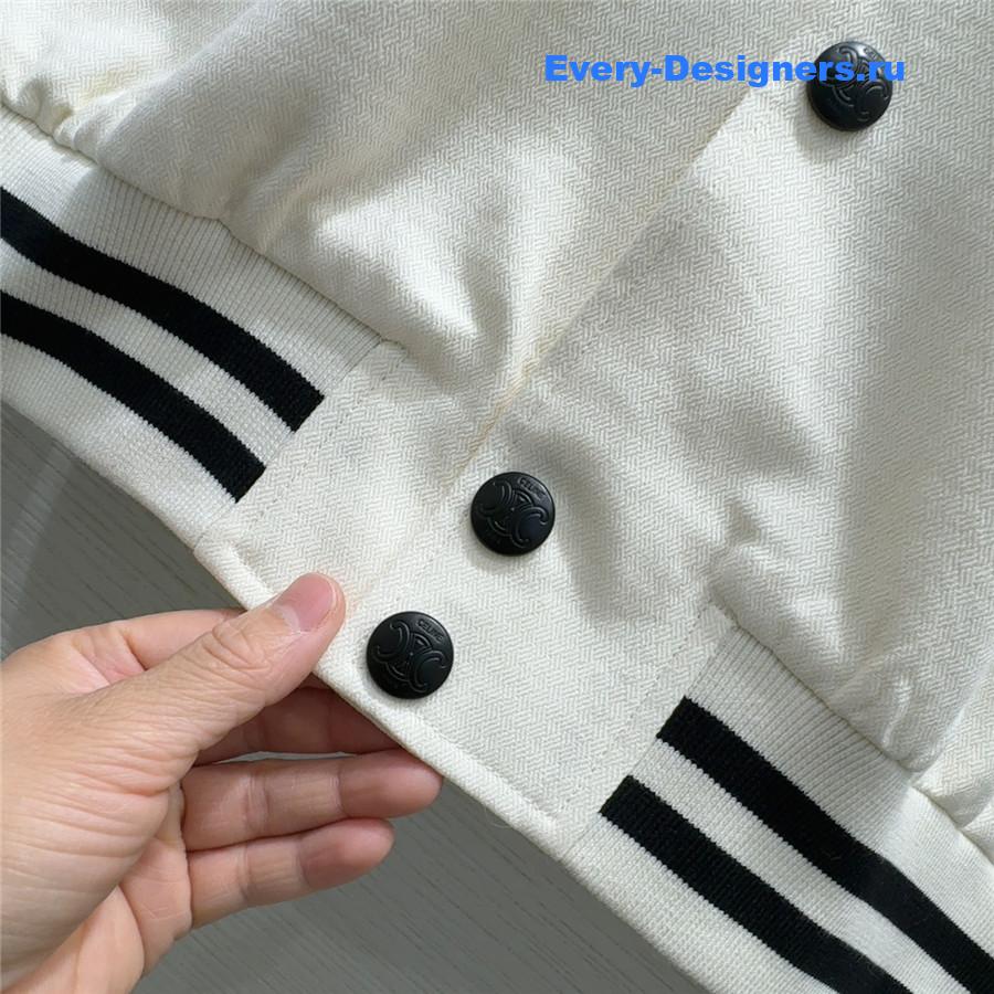 Ce1i*e paris white union wash denim jacket