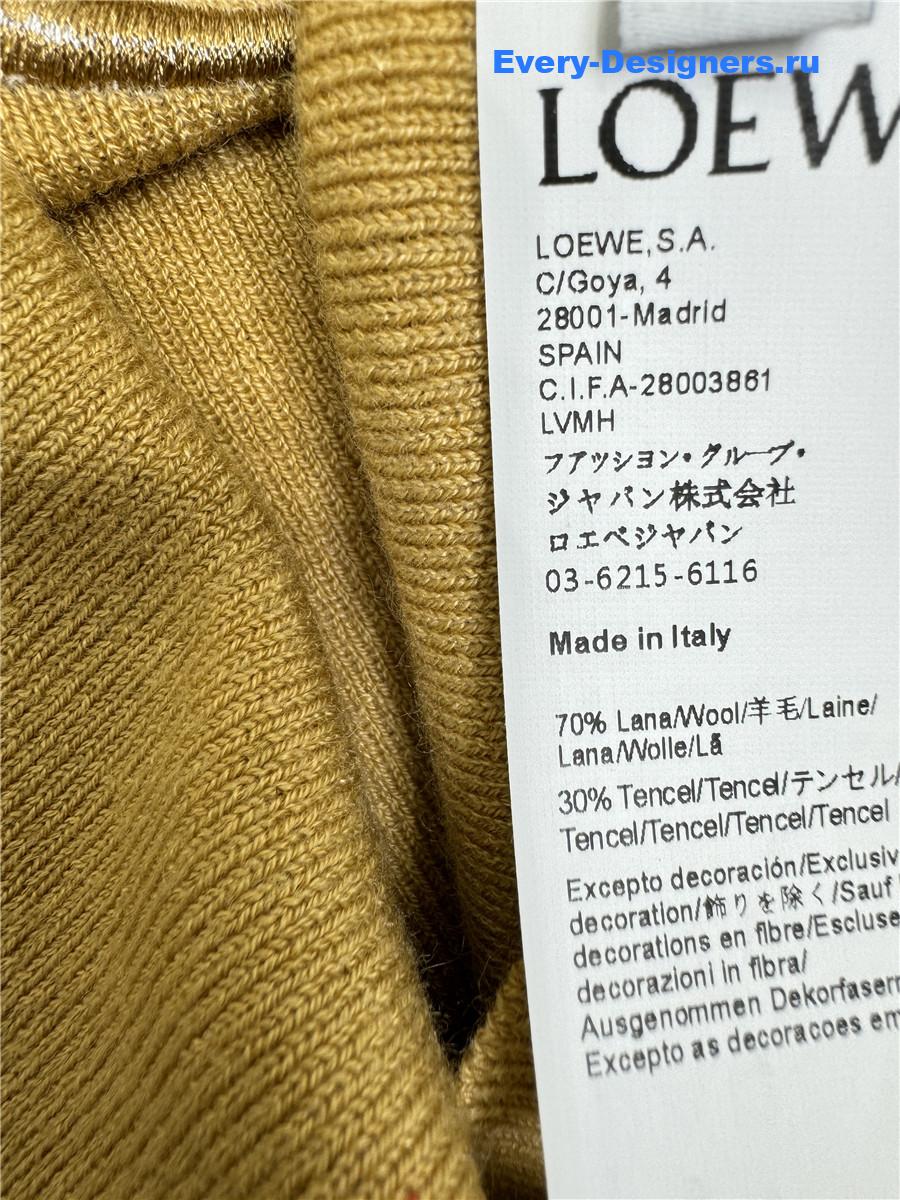 L0ew* embroidered knitted vest brown