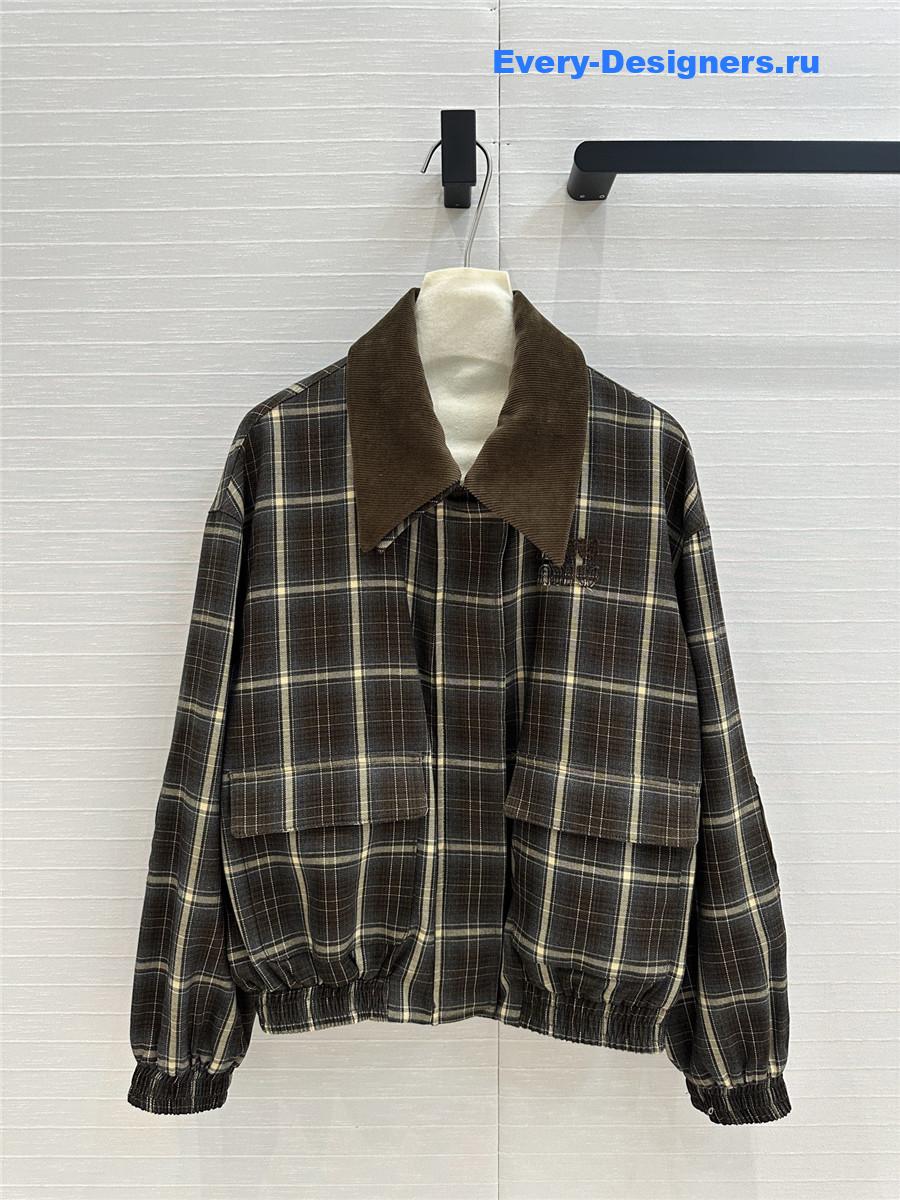 Miu Miu Check Jacket for Women