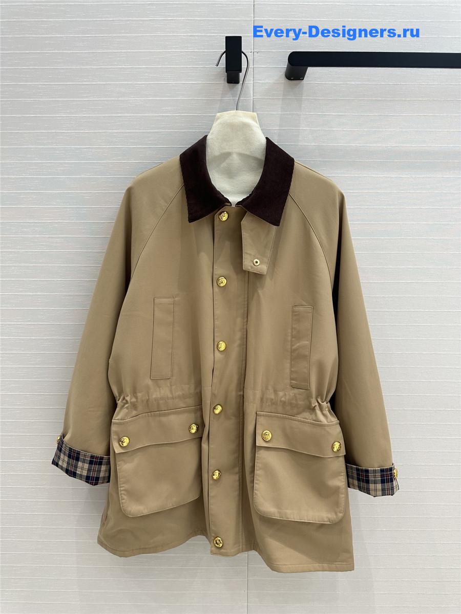 Miu Miu Corduroy Lapel Coat