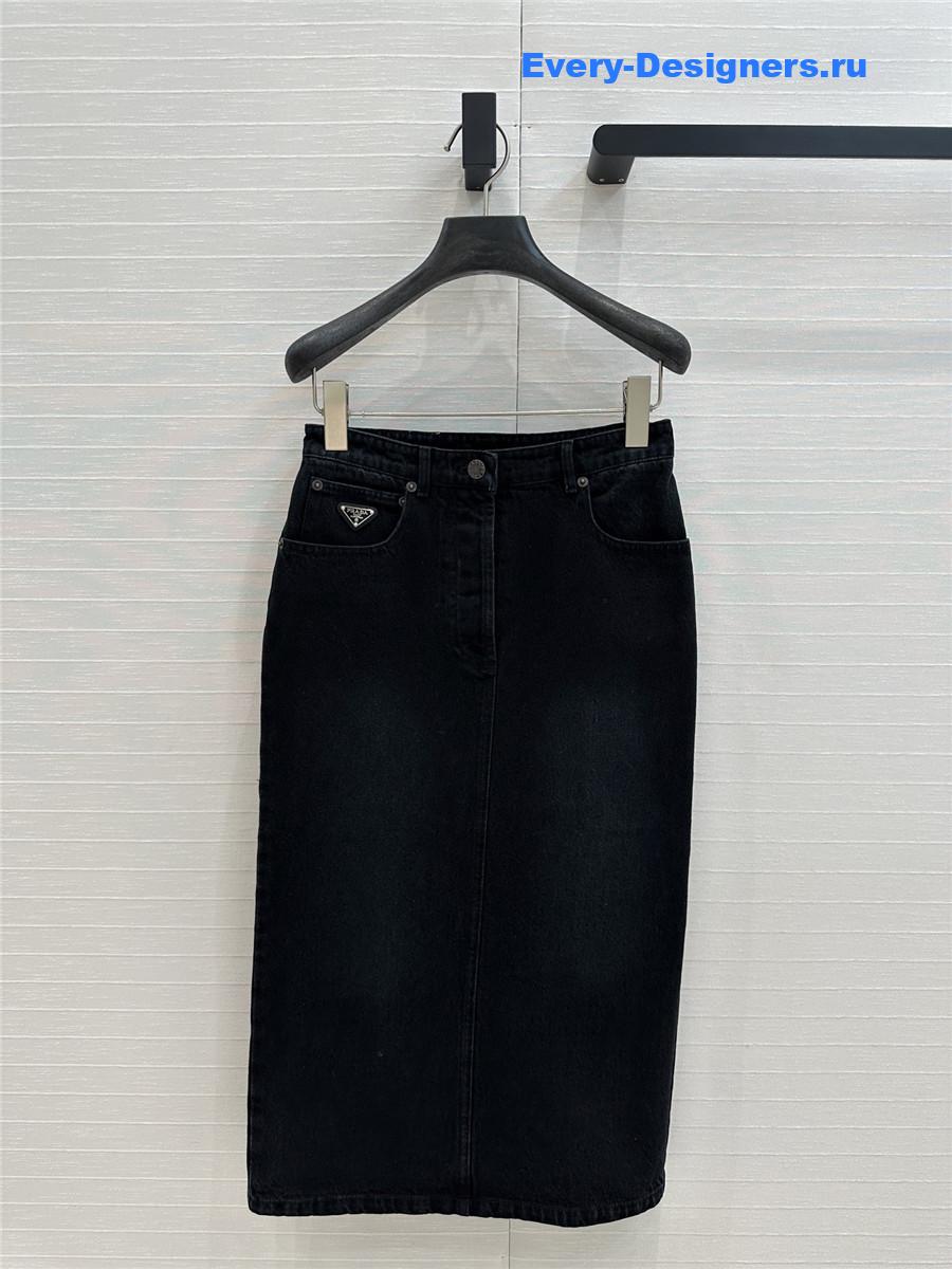Pra*a denim long skirt
