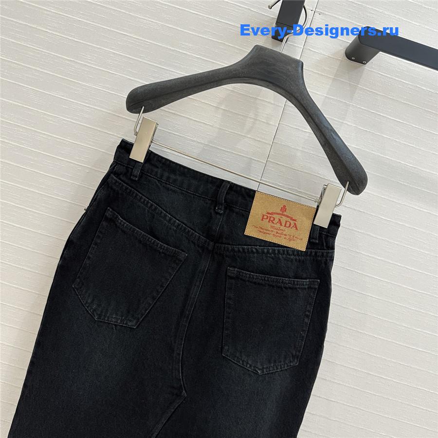 Pra*a denim long skirt