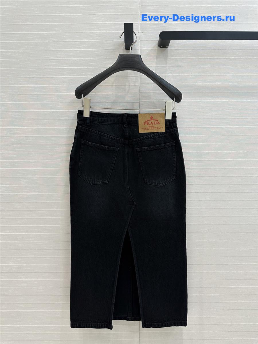 Pra*a denim long skirt