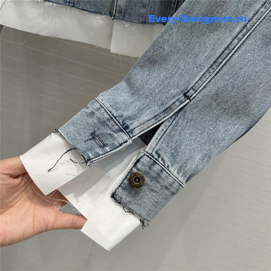 Miu Miu Washed Denim Jacket
