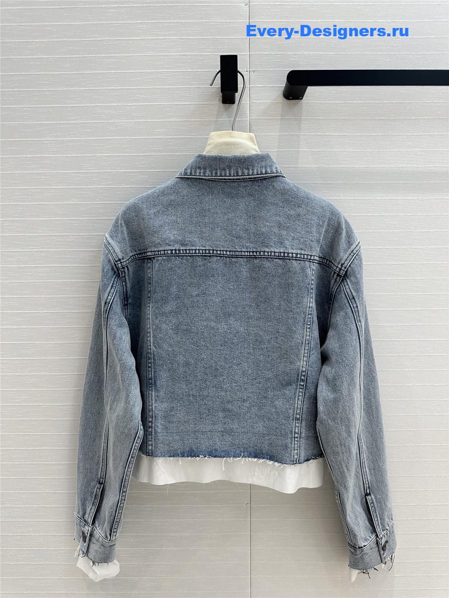 Miu Miu Washed Denim Jacket